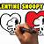 how to draw snoopy valentines