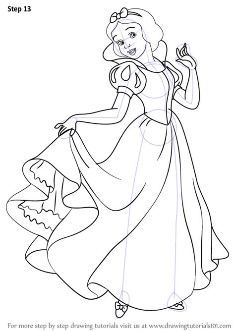 Learn How to Draw Snow White Princess from Snow White and