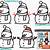 how to draw snowman easy step by step