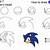 how to draw sonic head step by step