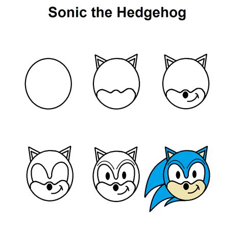 How to draw Sonic the Hedgehog picture by Blade360