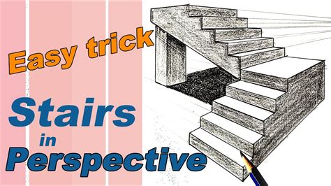 Wow! step by step drawing! easy 3D CELLAR STAIRS YouTube