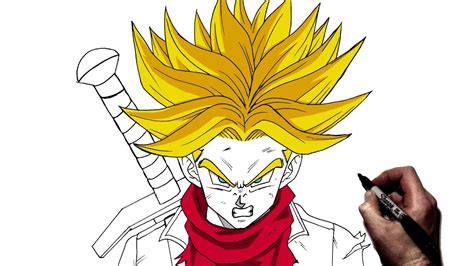Learn How to Draw Trunks from Dragon Ball Z (Dragon Ball Z