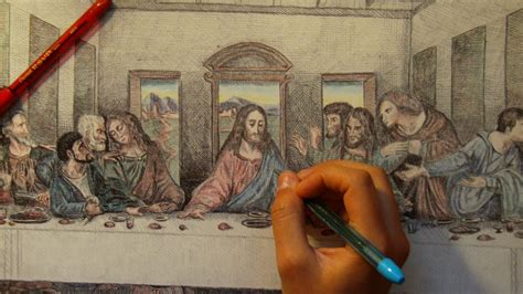 Last Supper Pencil Drawing at Free for