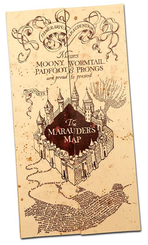 Harry Potter's marauders map by ilovechez on DeviantArt