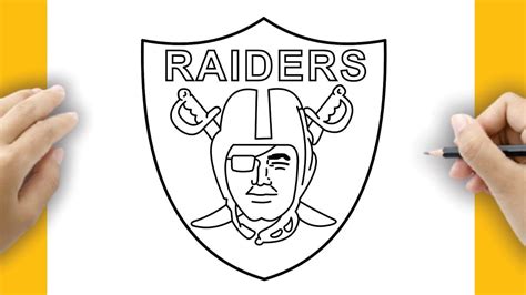 Learn How to Draw Oakland Raiders Logo (NFL) Step by Step