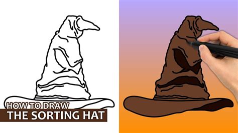 🖼How To Draw the Sorting Hat🖼 Harry Potter Amino