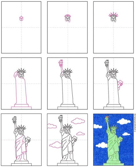 20+ New For Statue Of Liberty Drawing Easy Step By Step