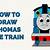 how to draw thomas step by step