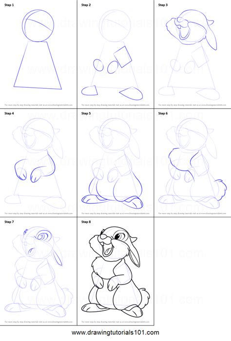 Trying 2 Draw DisneyThumper I Disney drawings, Disney