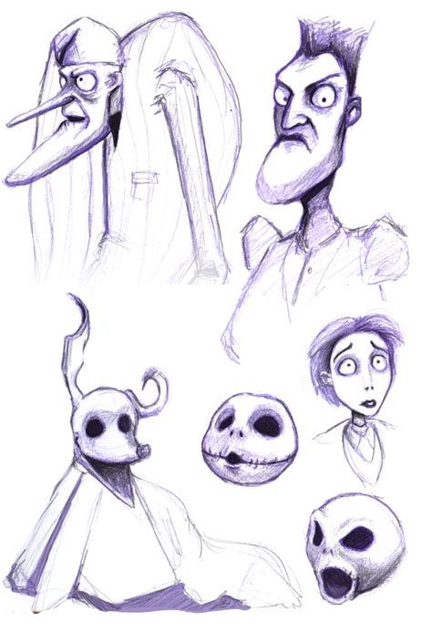 How to Draw Corpse Bride, Step by Step, Halloween