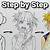 how to draw toga step by step