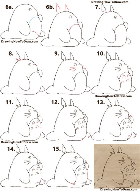 How to Draw Kawaii Totoro Stepbystep with Tatyana Deniz