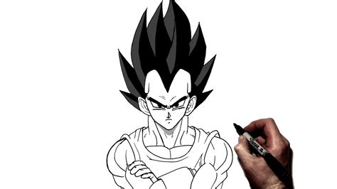 Learn How to Draw Vegeta from Dragon Ball Z (Dragon Ball Z
