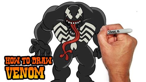 How to Draw Venom Step by Step Video Lesson in 2020