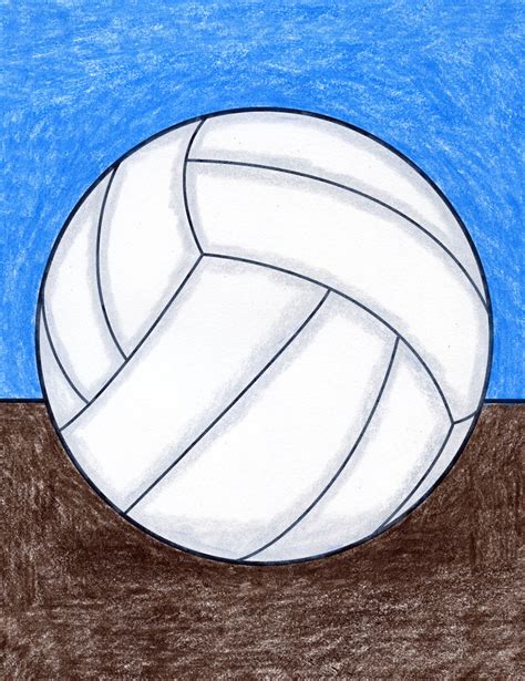 How to Draw a Volleyball Easy Drawing Tutorial For Kids