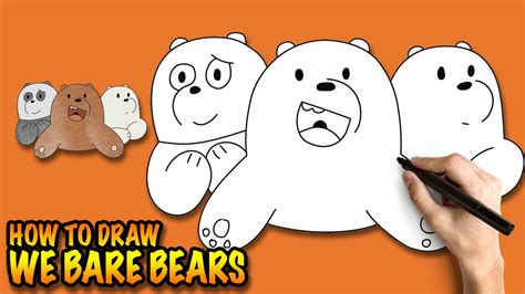 How to Draw Panda Bear from We Bare Bears printable step