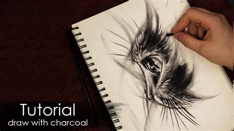 How to draw and shade A Rose flower with charcoal pencil