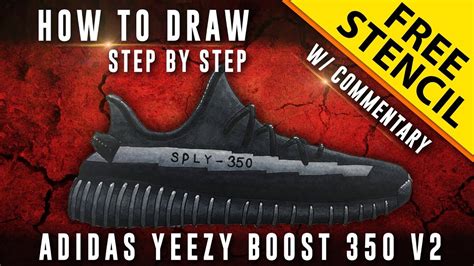 How to draw yeezy boost 350 YouTube