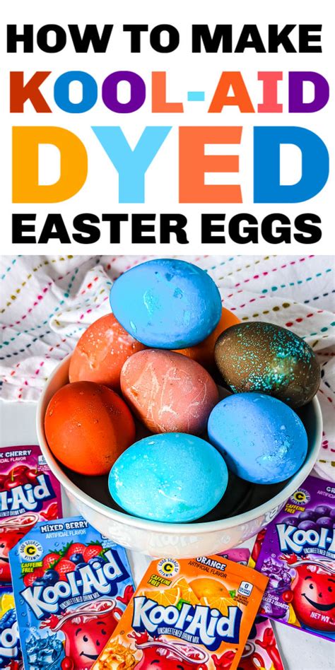 Koolaid eggs Holiday hints Pinterest