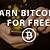 how to earn bitcoin free