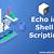how to echo pwd in shell script