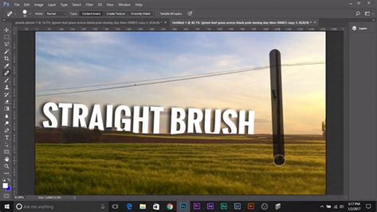 Erase in a Straight Line in Photoshop: Discover Precision and Control