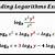 how to expand each logarithm