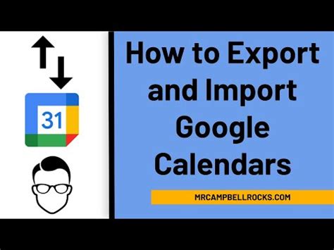 How To Export Google Calendar
