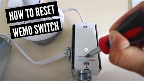How To Reset Wemo Light Switch YouTube