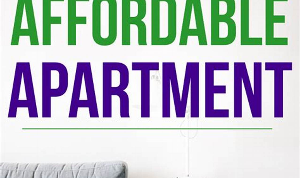 How to Find an Affordable Apartment