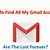 how to find my gmail account information