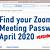 how to find passcode for zoom meeting