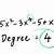 how to find the minimum degree of a polynomial - how to find