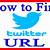 how to find twitter page url