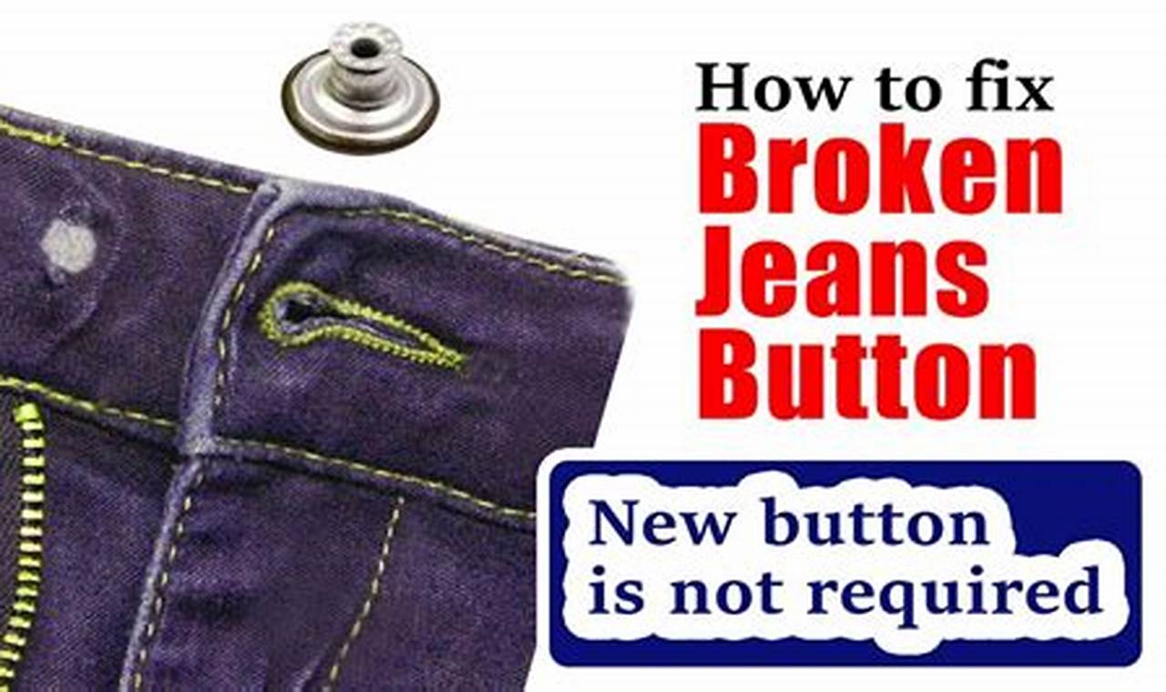 how to fix a button on pants