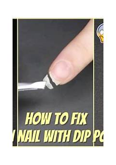 How To Fix A Cracked Dip Powder Nail At Home