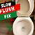 how to fix a slow draining toilet