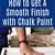 how to fix chalking paint