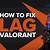 how to fix lagging in valorant