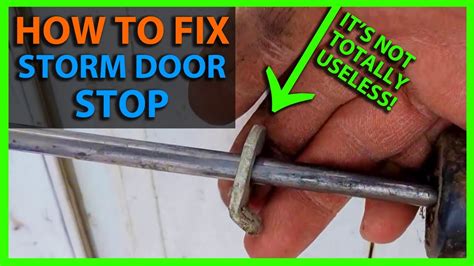 how to fix storm door closer