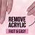 how to get acrylics off at home