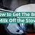 how to get burnt milk off of stove top