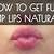 how to get plump lips naturally at home