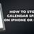 how to get rid of calendar spam on iphone
