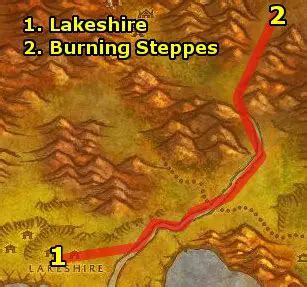 how to get to burning steppes from stormwind alliance wow