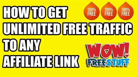 HOW TO GET UNLIMITED FREE TRAFFIC TO ANY AFFILIATE LINK ( BRAND NEW