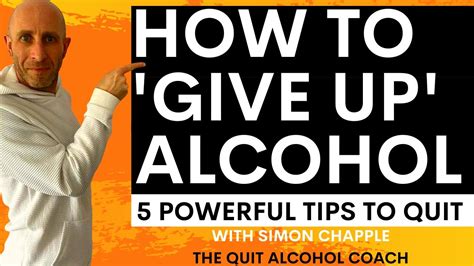 HOW TO GIVE UP DRINKING ALCOHOL YouTube