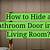 how to hide bathroom door in living room