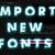how to import a font into premiere